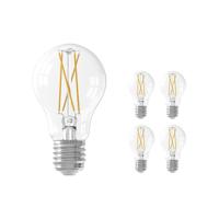 Voordeelpak 5x Calex Smart Tuya Wifi E27 Peer Filament 7W 806lm - 818-830 Afstembaar Wit | Dimbaar - Vervangt 60W