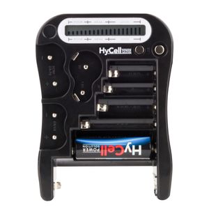 HyCell Batterijtester Batterietester LCD Meetbereik (batterijtester) 1.5 V, 3 V, 6 V, 9 V Batterij 1900-0037