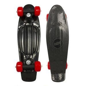 Skateboard 43 cm Zwart/Rood