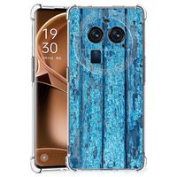 OPPO Find X6 Pro Stevig Telefoonhoesje Wood Blue