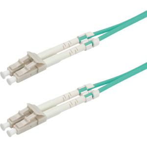 ROLINE FO Jumper Cable 50/125µm OM3, LC/LC, Low-Loss-Connector 15m InfiniBand en Glasvezelkabel Turkoois