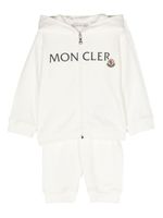 Moncler Enfant survêtement en coton à logo imprimé - Blanc - thumbnail