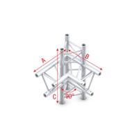 Showtec GT30 Driehoek truss 015 4-weg hoek 90g links