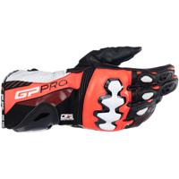 ALPINESTARS GP Pro R4 Gloves, Race motorhandschoenen, Zwart-Rood Fluo-Wit