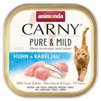 animonda Carny Natvoer voor katten, puur en mild, natvoer voor katten, met kip + kabeljauw 32 x 100 g