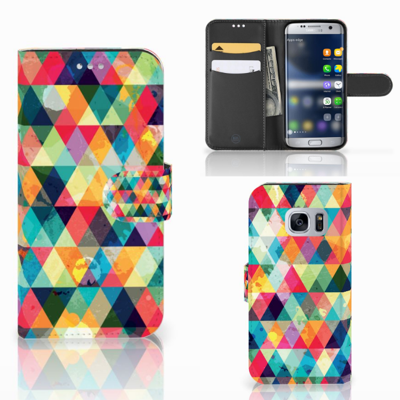 Samsung Galaxy S7 Telefoon Hoesje Geruit Samsung Galaxy S7 Telefoon Hoesje Geruit