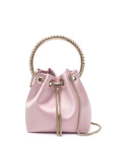 Jimmy Choo sac seau Bon Bon en satin - Rose