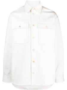 Jil Sander long-sleeve cotton shirt - Blanc