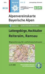 Wandelkaart BY20 Alpenvereinskarte Lattengebirge - Reiteralm - Ramsau