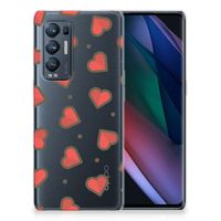 OPPO Find X3 Neo TPU bumper Hearts - thumbnail