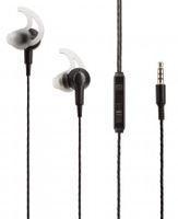 Manhattan 179607 hoofdtelefoon/headset Bedraad In-ear Oproepen/muziek Zwart - thumbnail