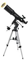Bresser AR-102/600 EQ-3 refractor telescoop met 3-poot statief van aluminium, EQ3-montage, led-lichtpuntzoeker en uitgebreide accessoires voor grootveldobservaties