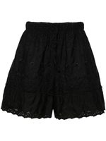 Simone Rocha short en broderie anglaise - Noir - thumbnail