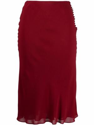 Christian Dior Pre-Owned 1990s pre-owned high waist rok - Rood