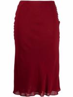 Christian Dior Pre-Owned 1990s pre-owned high waist rok - Rood