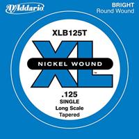 D'Addario XLB125T nikkel (maat: XL) Wound Bass Enkele snaar Tapered Long Scale 125