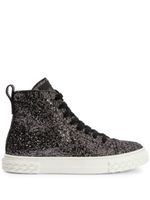 Giuseppe Zanotti baskets Eco-Blabber à paillettes - Noir