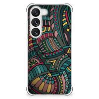 Samsung Galaxy S23 Doorzichtige Silicone Hoesje Aztec