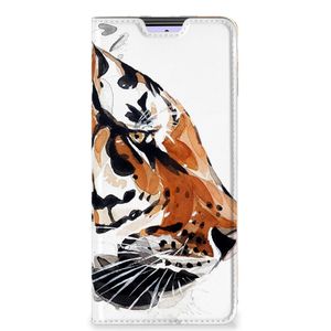 Bookcase Xiaomi Redmi Note 10 Pro Watercolor Tiger