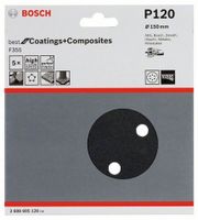 Bosch Accessories Best for Stone 2608605126 Excenterschuurpapier Met klittenband, Geperforeerd Korrelgrootte 120 (Ø) 150 mm 5 stuk(s) - thumbnail