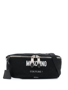 Moschino sac banane à logo imprimé - Noir