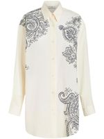 ETRO chemise à motif cachemire - Blanc