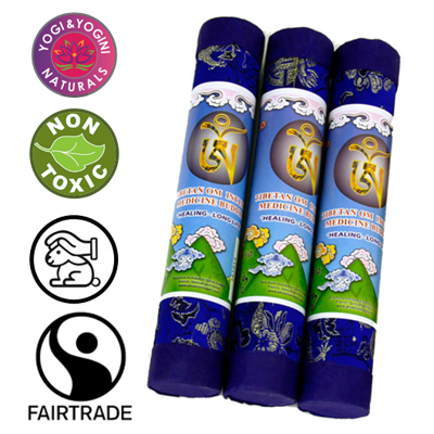 Wierook Tibetaans OM Medicijnboeddha - 35 (3 stuks) - M Wierook Tibetaans OM Medicijnboeddha - 35 (3 stuks) - M