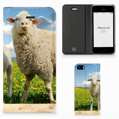 iPhone SE|5S|5 Hoesje maken Schaap en Lammetje iPhone SE|5S|5 Hoesje maken Schaap en Lammetje