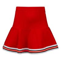 Retour Denim rok Montpellier met contrastbies 4035 - poppy red