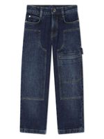 Marc Jacobs Kids jean droit à design à empiècements - Bleu