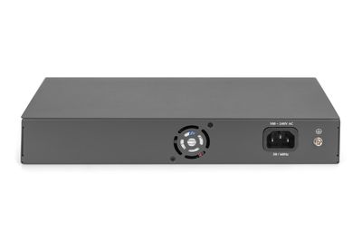 Digitus DN-95358 netwerk-switch Unmanaged Gigabit Ethernet (10/100/1000) Power over Ethernet (PoE) 1U Zwart