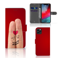 Apple iPhone 11 Pro Max Wallet Case met Pasjes Liefde - Origineel Romantisch Cadeau - thumbnail