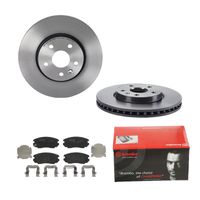 Remmenset, remschijf BREMBO, Remschijftype: Binnen geventileerd, Inbouwplaats: Vooras, u.a. für Saab, Vauxhall, Opel, Chevrolet - thumbnail