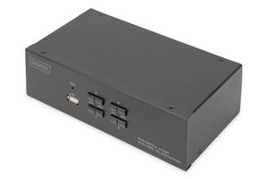 Digitus DS-12882 KVM-switch 4 poorten DisplayPort Toetsenbord, USB 1920 x 1080 Pixel, 1920 x 1200 Pixel, 1920 x 1280 Pixel, 1920 x 1440 Pixel, 2560 x 1080