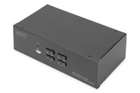 Digitus DS-12882 KVM-switch 4 poorten DisplayPort Toetsenbord, USB 1920 x 1080 Pixel, 1920 x 1200 Pixel, 1920 x 1280 Pixel, 1920 x 1440 Pixel, 2560 x 1080