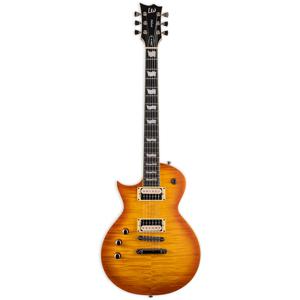 ESP LTD Deluxe EC-1000T Honey Burst Satin met Fishman Fluence linkshandige elektrische gitaar