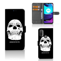 Telefoonhoesje met Naam Motorola Moto E20 | E30 | E40 Skull Eyes - thumbnail