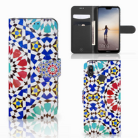 Huawei P20 Lite Bookcase Mozaïek - thumbnail