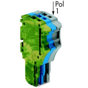 WAGO 2020-103/000-039 Connector, female Groen, Geel, Blauw, Grijs 50 stuk(s)