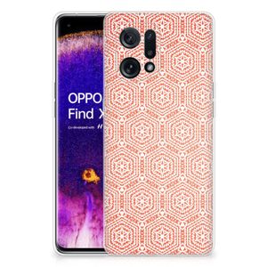 OPPO Find X5 TPU bumper Pattern Orange