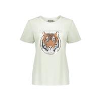 Geisha T-shirt met printopdruk mintgroen