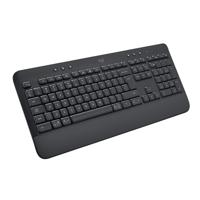 Logitech Signature K650 Comfort Draadloos Toetsenbord met Polssteun en Numpad, Bluetooth BLE of Logi Bolt USB-Ontvanger, Diepe Toetsen, Compatibel met de Meeste OS: PC/Windows/Mac - Zwart