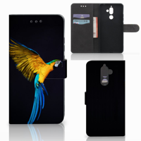Nokia 7 Plus Telefoonhoesje met Pasjes Papegaai