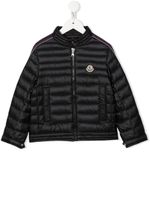 Moncler Enfant doudoune à patch logo - Noir - thumbnail