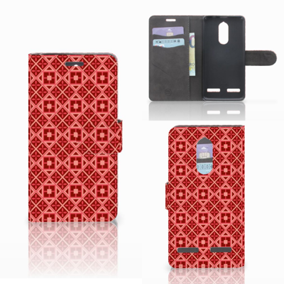 Lenovo K6 Telefoon Hoesje Batik Rood