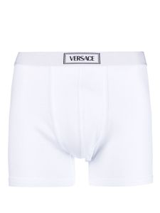 Versace boxer nervuré 90s Logo - Blanc