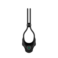 Nexus Forge - Vibrating Adjustable Lasso Silicone Cock Ring - Black - thumbnail