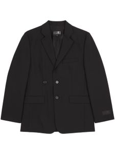 MM6 Maison Margiela blazer à revers crantés - Noir