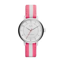 Horlogeband Armani Exchange AX5364 Leder/Textiel Roze 16mm - thumbnail