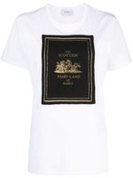 Barrie t-shirt en coton à patch logo - Blanc - thumbnail